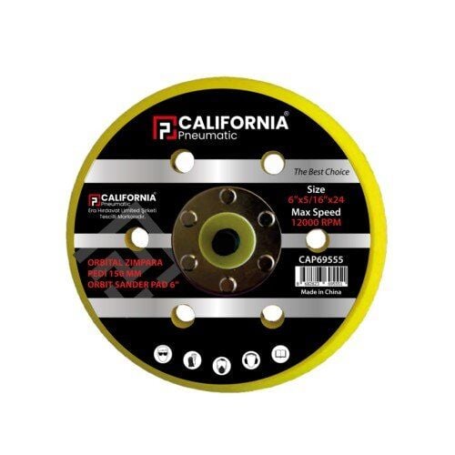''HAVALI TABAN 125MM 5'''' 6 DELİKLİ CAP69553 CALIFORNIA''