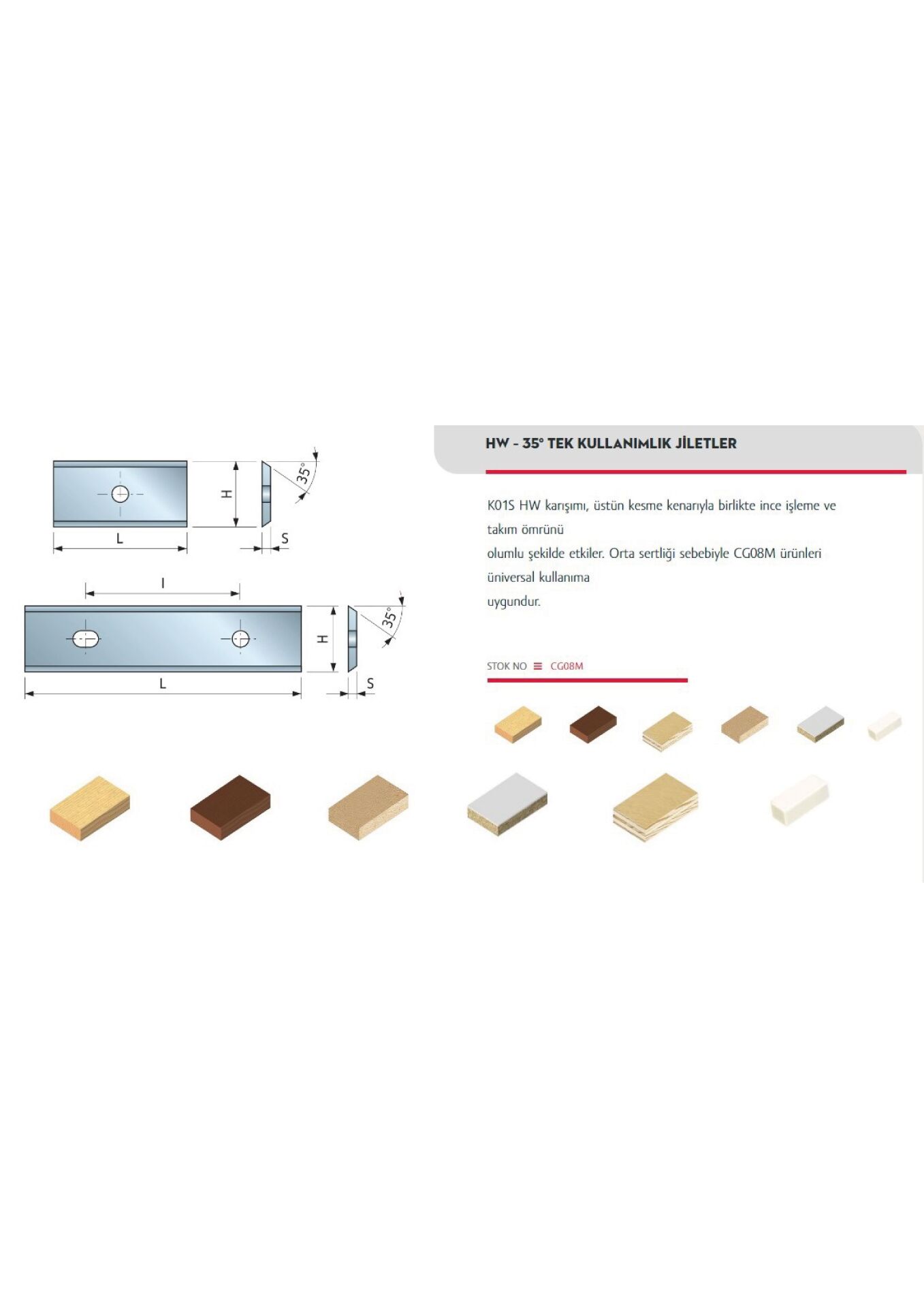 FREUD JİLET BIÇAK 5CM JİLET TOP BIÇAK 50*12*1.5 CG08MFA310