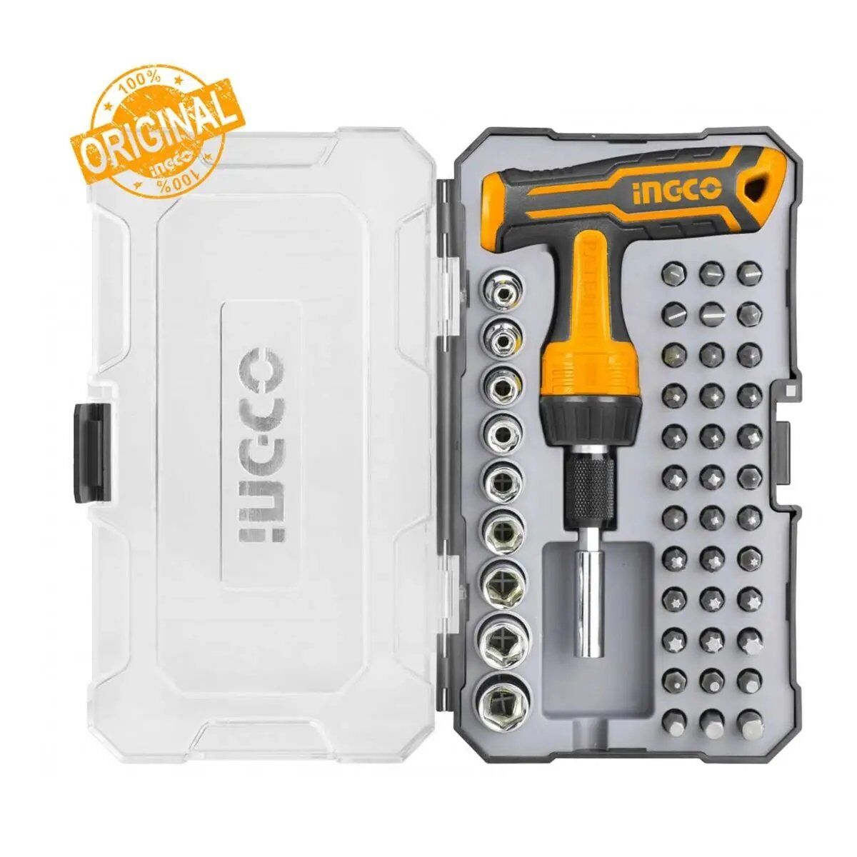 INGCO HKSDB0478 T-ANAHTARI TORNAVİDA SETİ 48-PCS