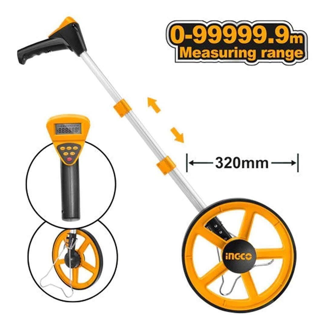 DİJİTAL GÖSTERGELİ TEKERLEKLİ METRE HDMW23 İNGCO