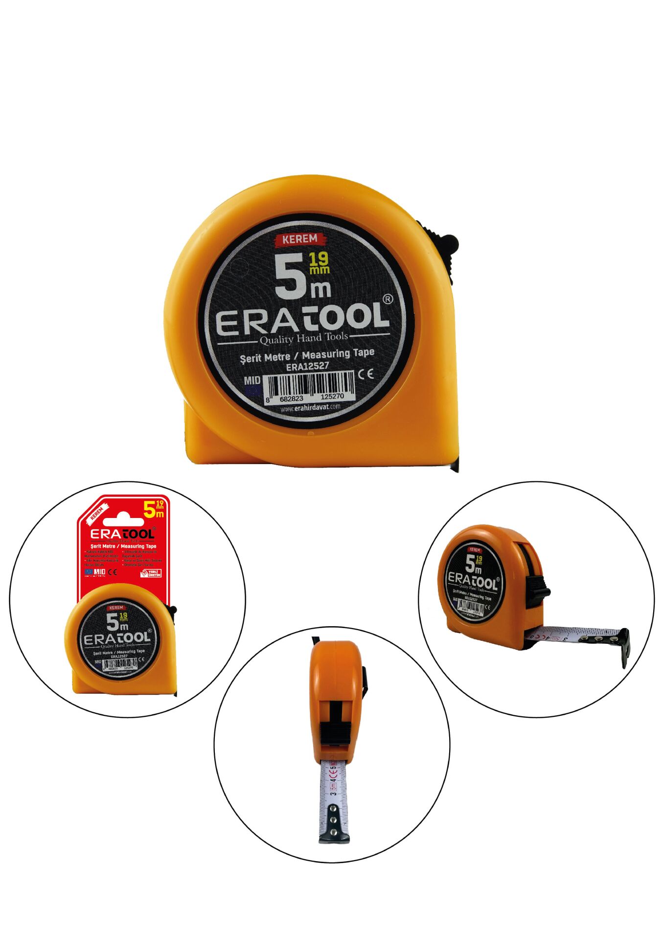 ŞERİT METRE 5*19MM - SARI ERA12527 KEREM ERATOOL