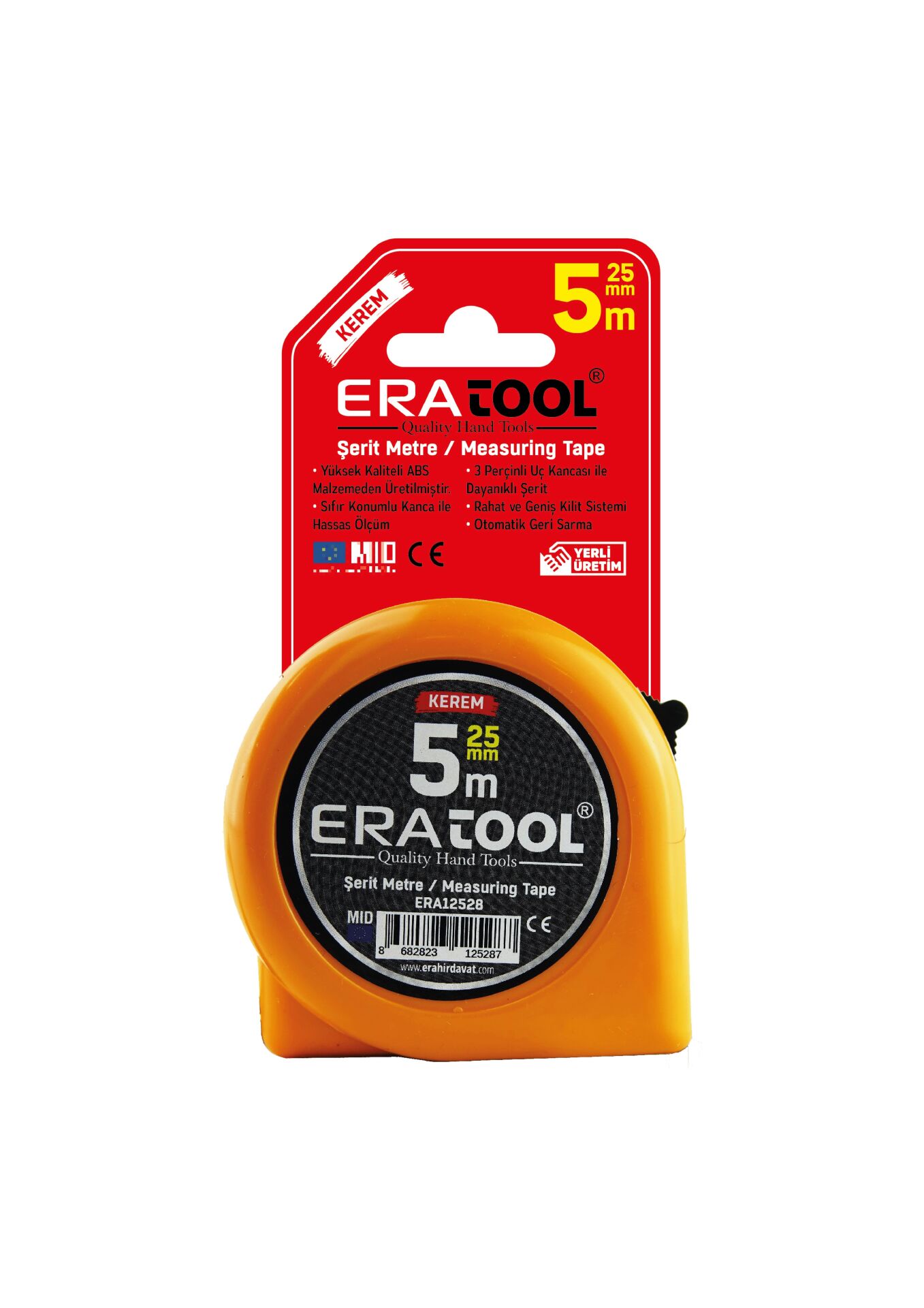 ŞERİT METRE 5*25MM - SARI ERA12528 KEREM ERATOOL
