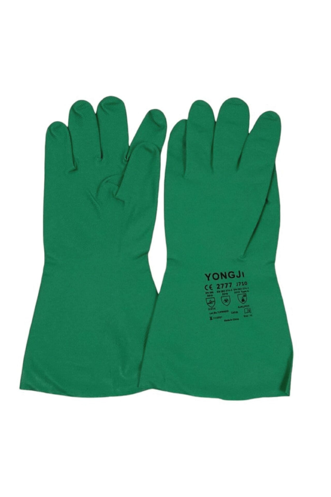 SOLVENT NİTRİL ELDİVEN 33 CM YEŞİL J710