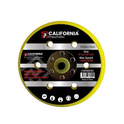 ''HAVALI TABAN 125MM 5'''' 6 DELİKLİ CAP69553 CALIFORNIA''